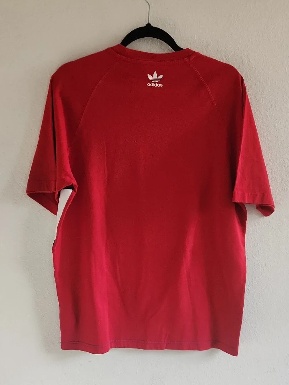 adidas Originals Big Trefoil Graphic Tee Red Blue White Men’s Size M 100% Cotton